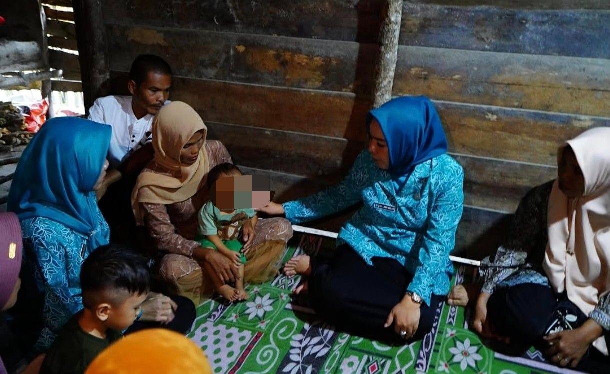 TP PKK dan Dinkes Prabumulih Turun Langsung Dampingi Balita Stunting