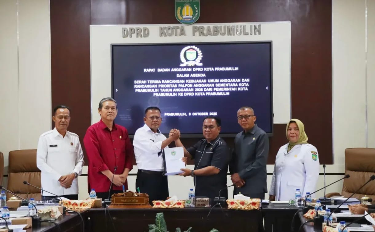 Pemkot Prabumulih dan DPRD Tandatangani KUA-PPAS 2026, Wujud Sinergi Pembangunan