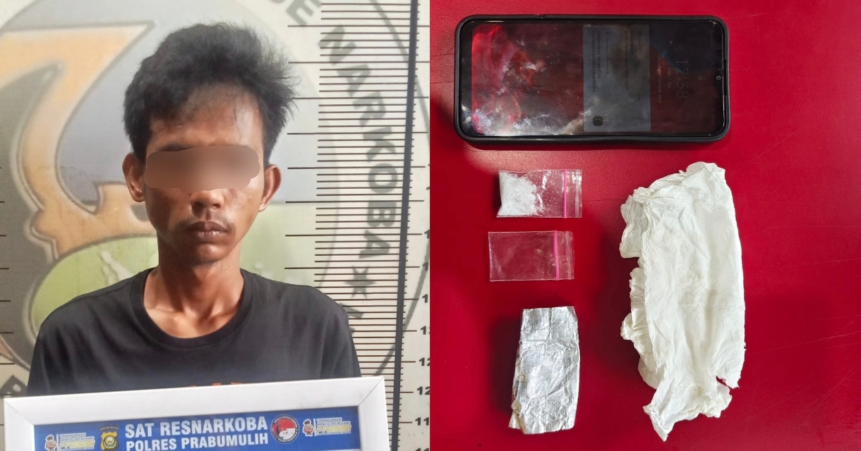 Kurir Sabu di Prabumulih Ditangkap Polisi, Barang Bukti 1,78 Gram Disita
