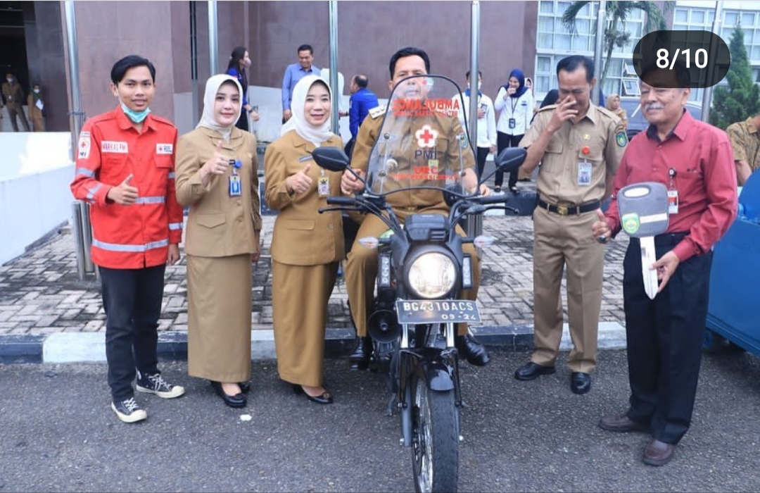 ﻿PMI Prabumulih Terima Motor Ambulance, Ketua PMI Berharap Pendonor Tinggi 