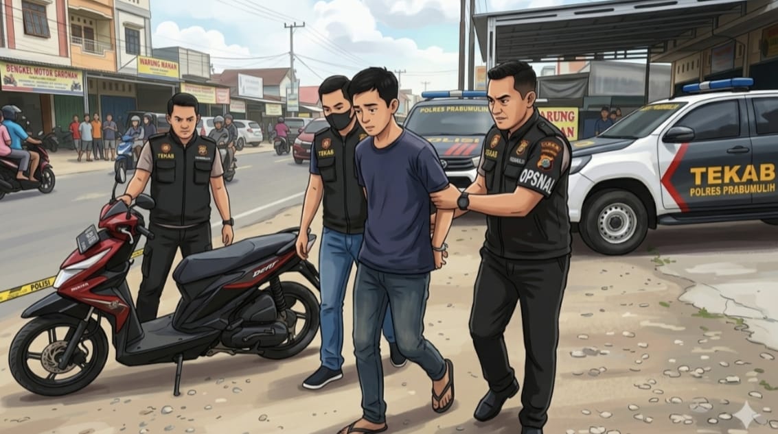 Diduga Gelapkan Motor Perusahaan, Pria 26 Tahun Diamankan Polres Prabumulih