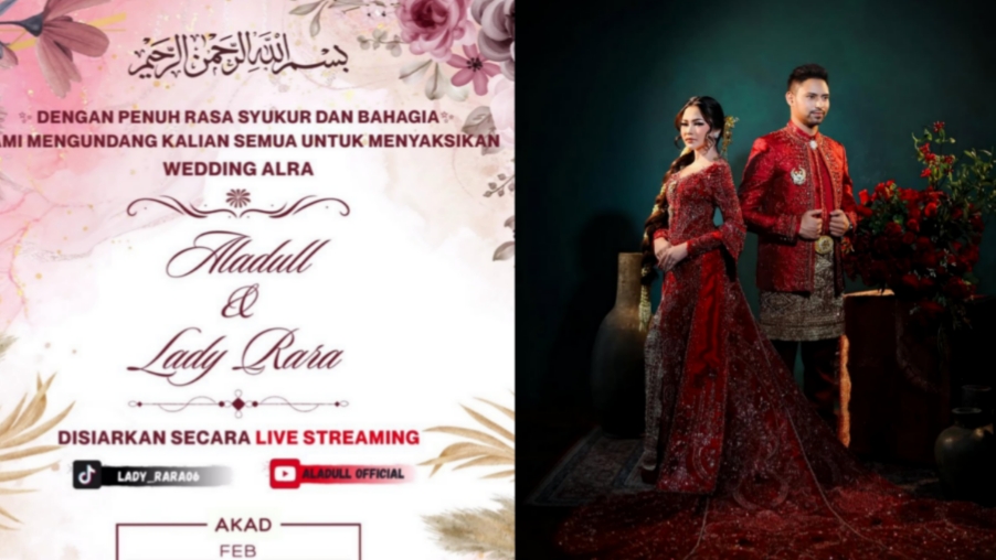 Lady Rara dan Aladull Gelar Pernikahan Hari Ini, Penggemar Bisa Saksikan via Live Streaming