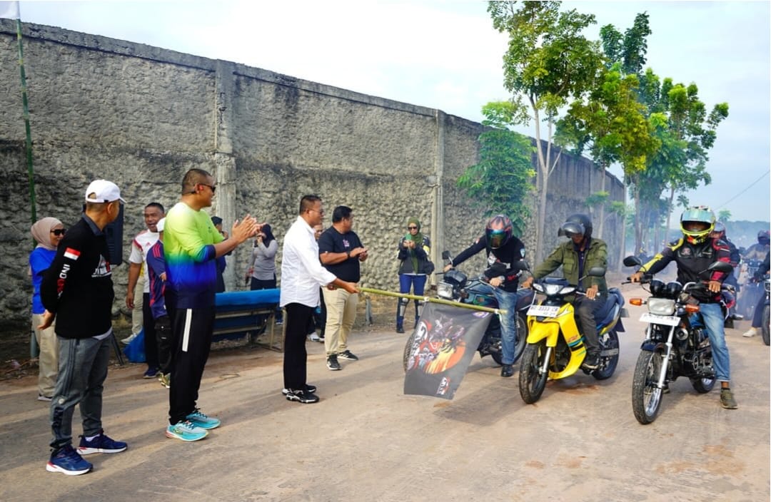 Puluhan Rider RX King Dilepas Walikota Prabumulih untuk Ikuti Jamda II GASS di Batumarta