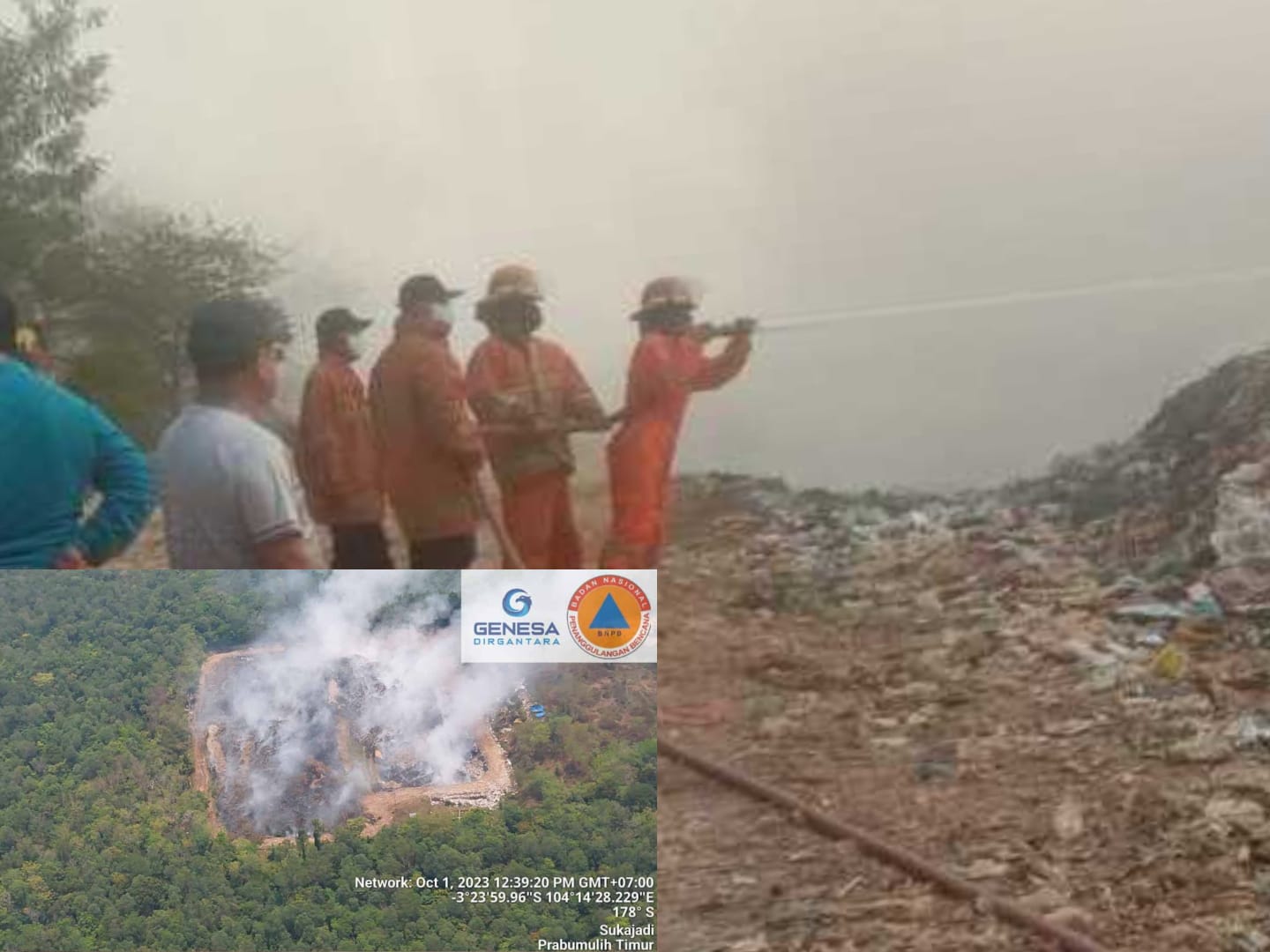 Tiga Kali Terbakar, BPBD Prabumulih Kewalahan Padamkan Kebakaran TPA Sungai Medang