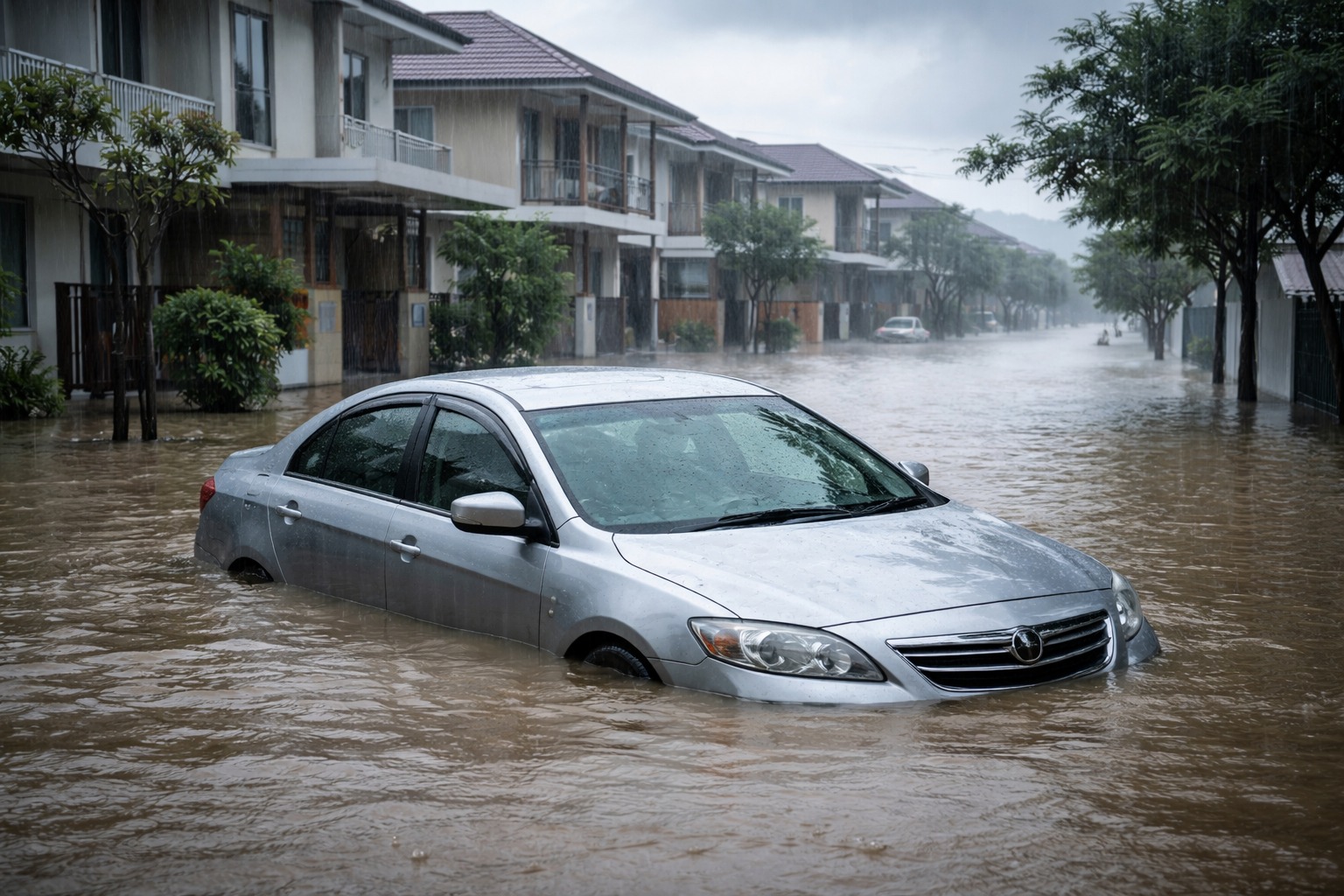 Mobil Terendam Banjir Jangan Distarter! Ini Langkah Pertolongan Pertama yang Benar