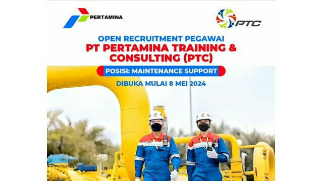 Siapkan Lamaran! PT Pertamina Training & Consulting Buka Lowongan, Usia Maksimal 35 Tahun Boleh Daftar