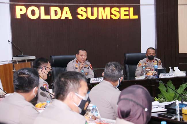 Di Hadapan Seluruh Anak Buahnya, Kapolda Sumsel Baru Sampaikan Commander Wish