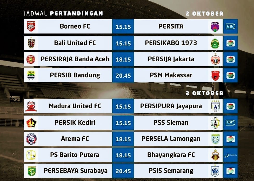 Live, Bali United v Persikabo