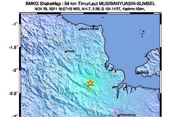 Muba Diguncang Gempa Tektonik, Plt Bupati Muba Langsung Cek Wilayah Kecamatan