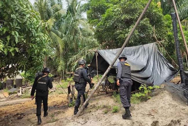 Polisi Sisir Sumur Minyak Ilegal 7 Kecamatan di Muba, Ditertibkan?