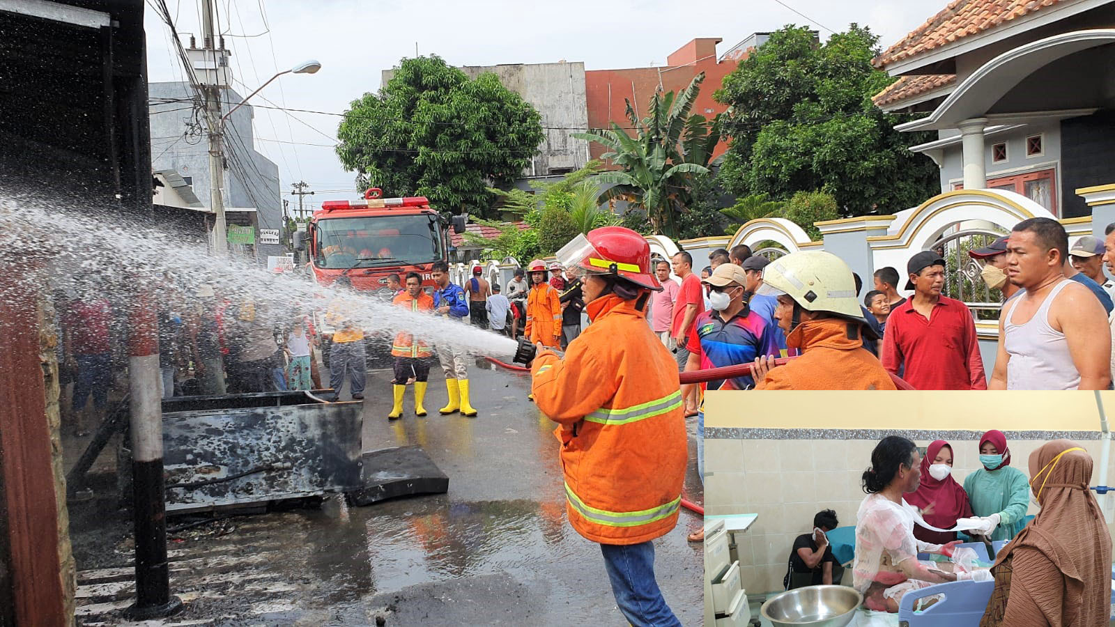 POM Bensin Mini Terbakar, Dua Warga Alami Luka Bakar