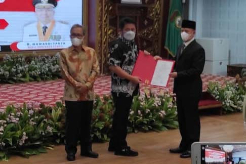 Teddy Meilwansyah Resmi Jabat Plh Bupati OKU