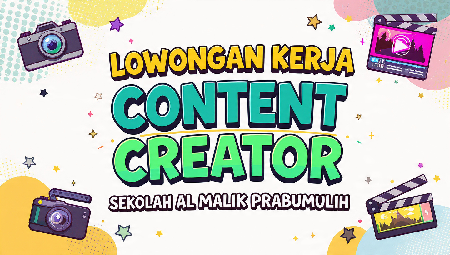 Segera daftar! Sekolah Al Malik Buka Rekrutmen Content Creator hingga 30 Juni 2026