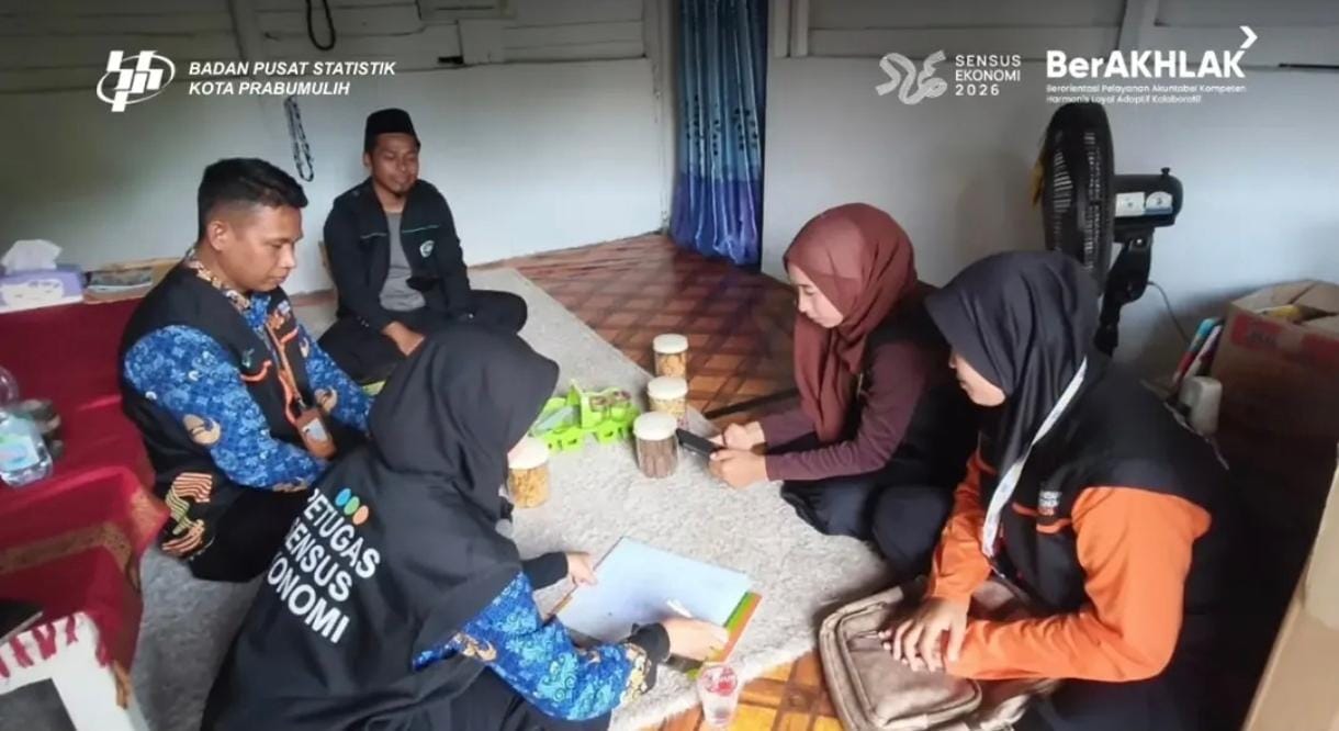 BPS Prabumulih Pacu Pendataan SE2026, Petugas Diminta Saling Membantu