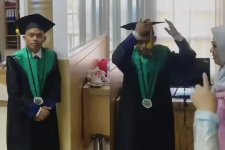 Wisuda Jam 7 Datang Jam 1! Momen Lucu Mahasiswa Telat Datang Wisuda Viral di Medsos, Bikin Ngakak Netizen