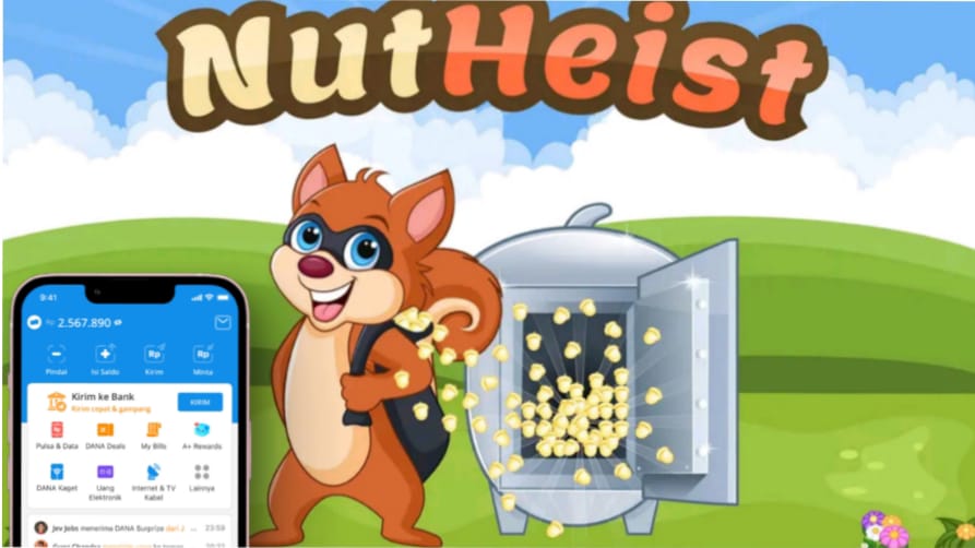 Game Nuts Heist, Cara Seru Kumpulkan Saldo DANA Tanpa Modal