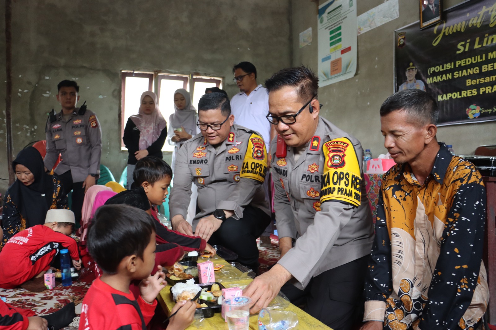 Dukung Pendidikan dan Gizi Anak, Polres Prabumulih Bagikan Makanan Bergizi