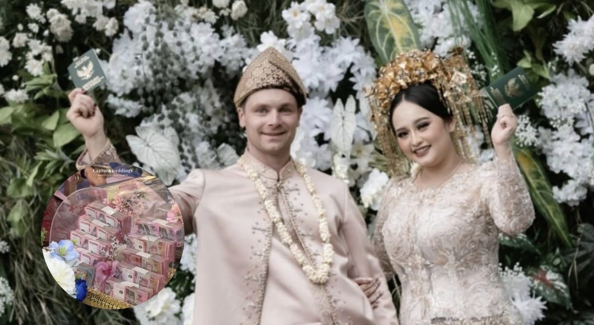 Viral! Bule Australia Nikahi Jelita Prabumulih, Mahar Miliaran: Uang Tunai, Rumah, Emas dan Berlian 