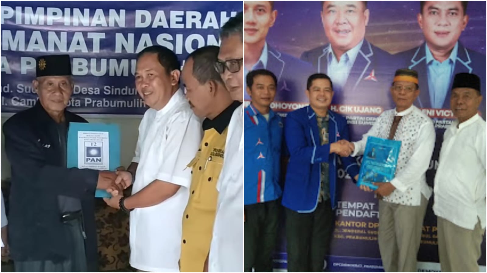 2 Bacalon Walikota Prabumulih Datang Langsung Ambil Formulir Pendaftaran : Syamdakir Sambangi 4 Partai, Idham 