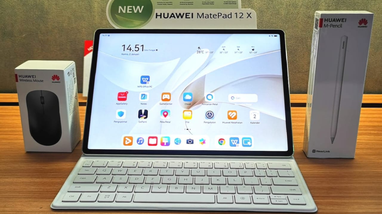 Huawei MatePad 12X 2026: Tablet Ringkas dengan Performa Setara Laptop Hadir di Indonesia