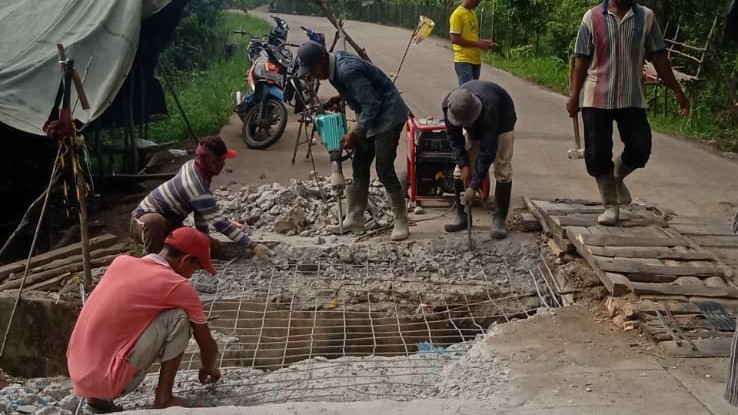 Box Culvert Jalan Payuputat Diperbaiki