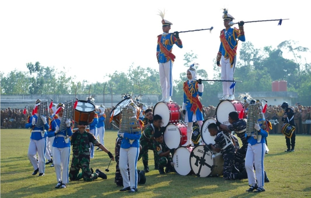 Drumband SMAN 6 Prabumulih Raih Piala Bergilir Kemenpora, Tampil Memukau di Apel Bulanan Pemkot