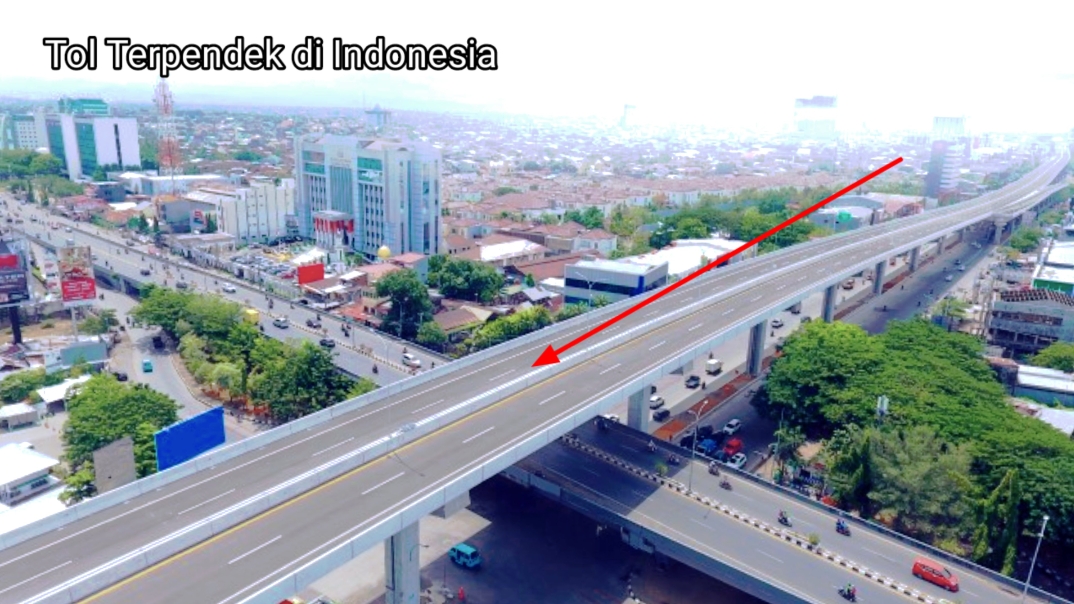 3 Jalan Tol Terpendek di Indonesia, Nomor 2 Tol Pertama di Indonesia Bagian Timur Panjangnya 4,3 Km 