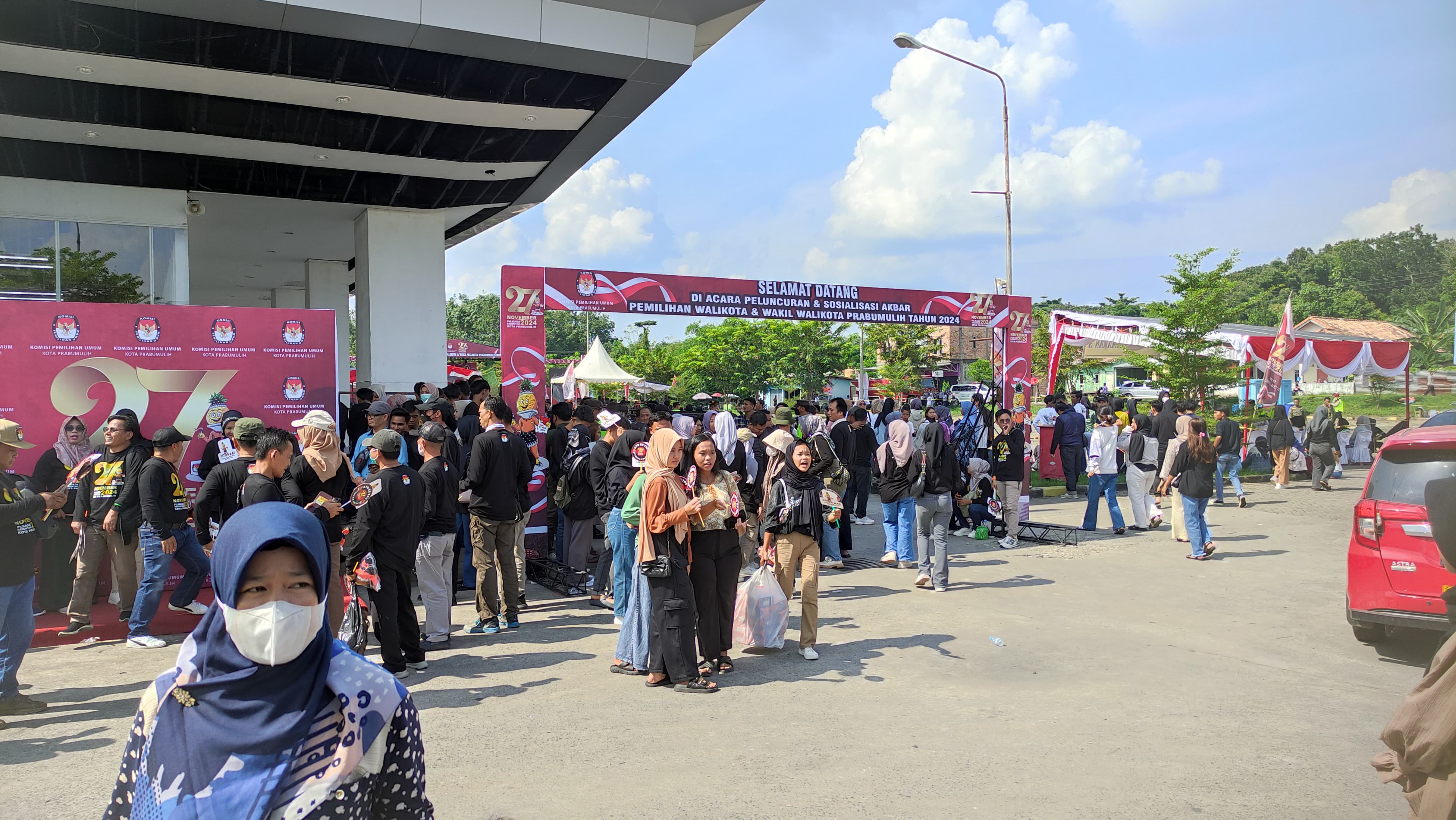 Antusias Masyarakat Meriahkan Launching Pilkada Prabumulih 2024