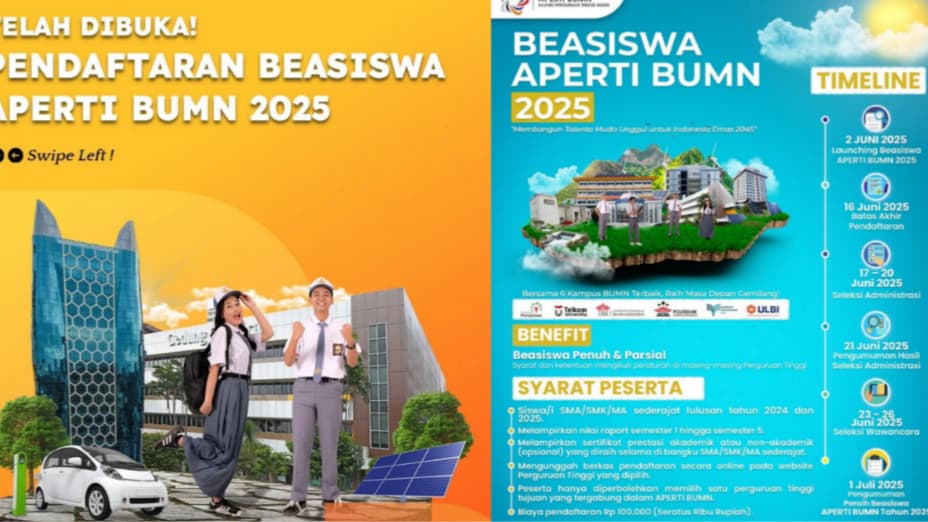 Segera Daftar! Aperti BUMN Buka Beasiswa 2025, Deadline 16 Juni