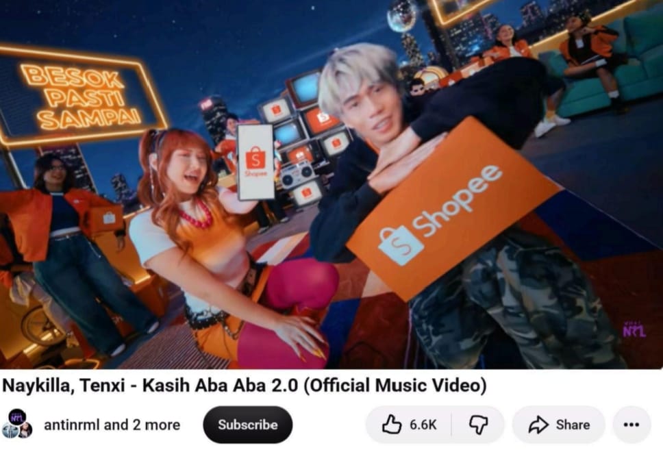 Jingle Shopee 9.9 x Naykilla & Tenxi Tembus Puluhan Juta Views di Sosmed