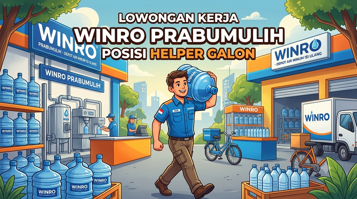 Winro Prabumulih Buka Lowongan Helper Galon, Minimal Lulusan SMA