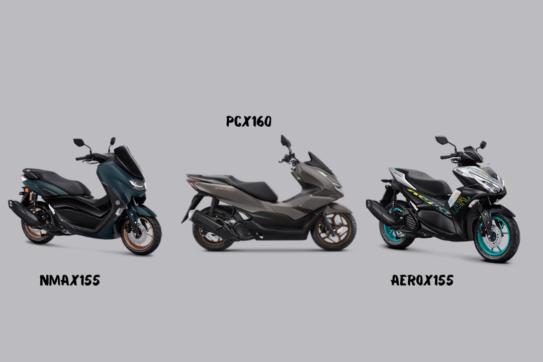 Incaran Kaum Muda! Ini Bandingan Spek NMAX155, Aerox 155 dan PCX 160  