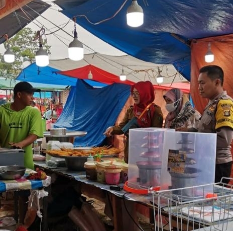 Awasi Jajanan Ciki Ngebul, Tim Dinkes Kota Prabumulih Sidak Pasar Malam, Hasilnya...?