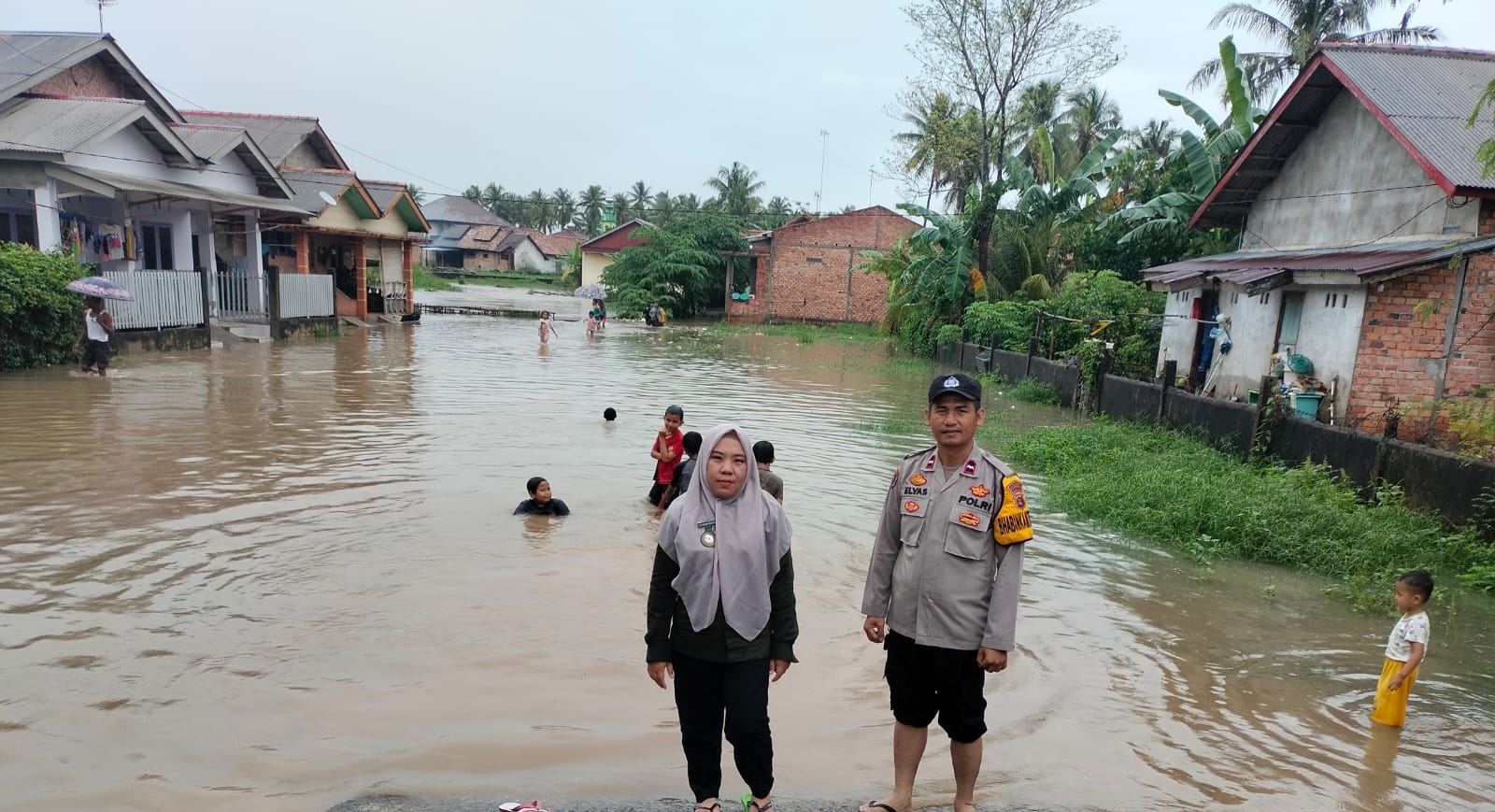 Diguyur Hujan Deras, Sejumlah Kelurahan Kota Prabumulih Dilanda Banjir, Sidogede Bak Lautan