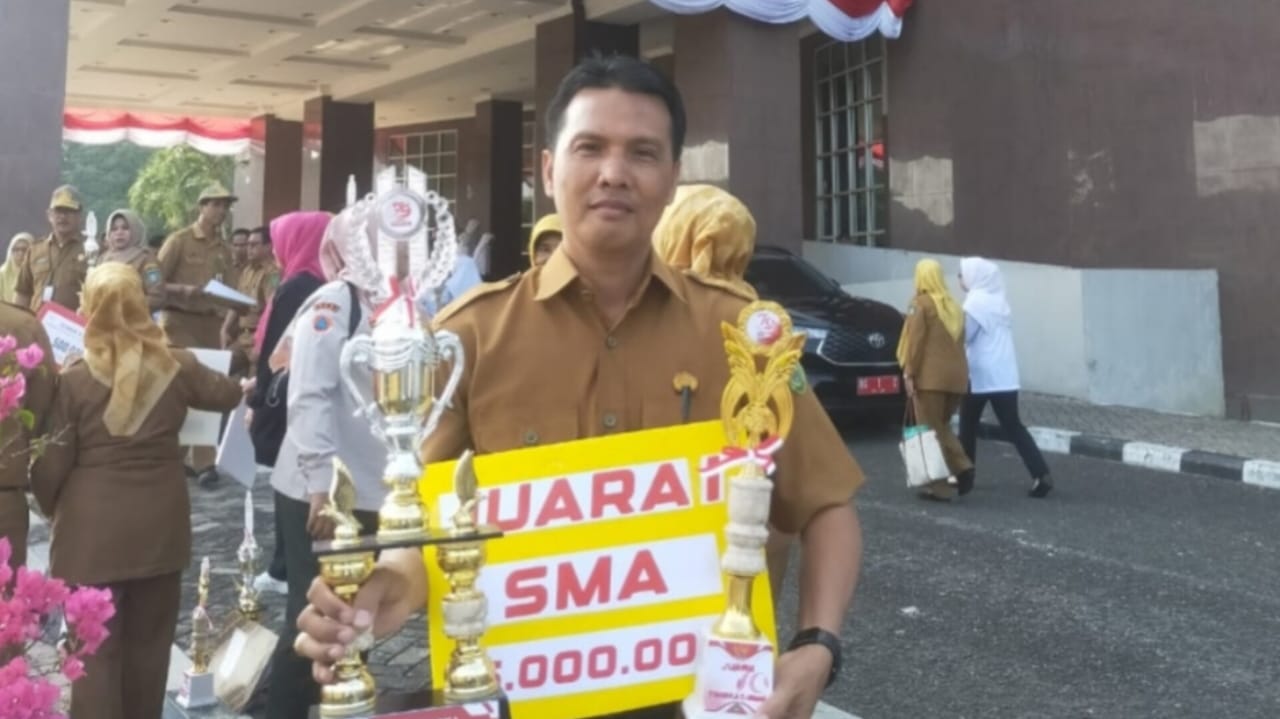 SMKN 2 Prabumulih Juara Pertama Karnaval Budaya, Lestarikan Budaya Rambang yang Mulai Terlupakan