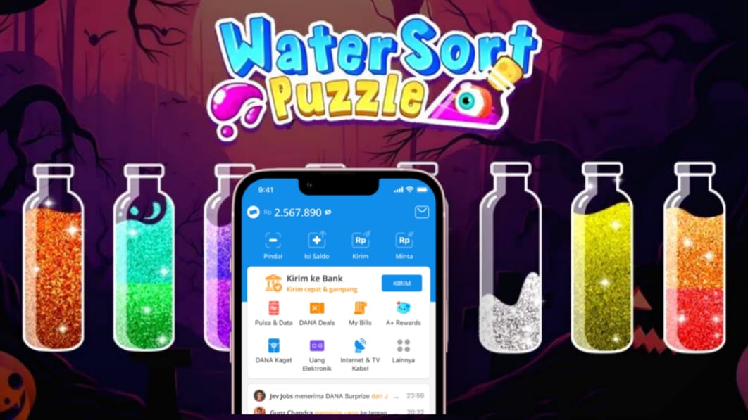 Benarkah Water Sort Journey Bisa Hasilkan Saldo DANA? Ini Faktanya