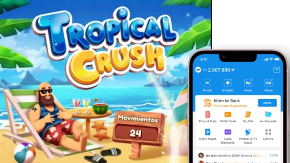 Tropical Crush: Game Seru yang Bisa Hasilkan Saldo DANA Gratis hingga Rp 375.000!