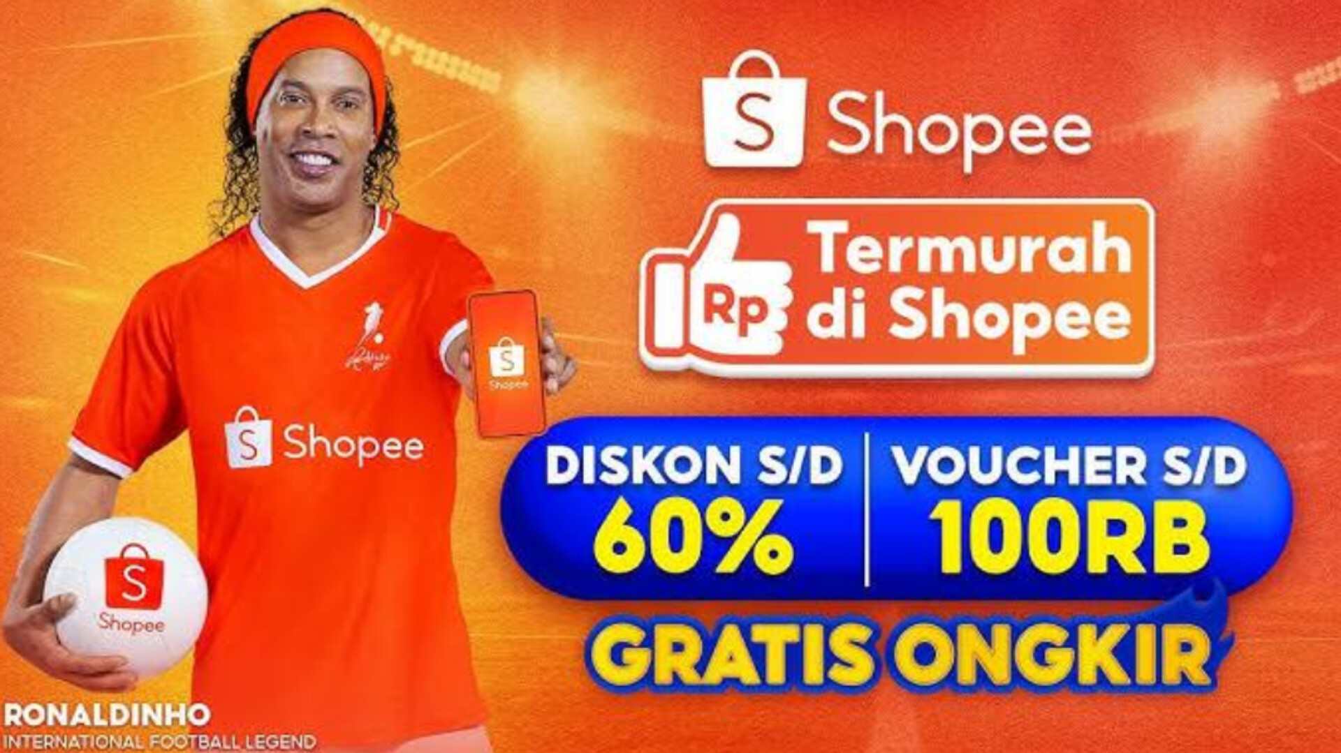 Joget Samba Fenomenal! Ronaldinho Tampil di Iklan Shopee, Fans Sepak Bola Histeris