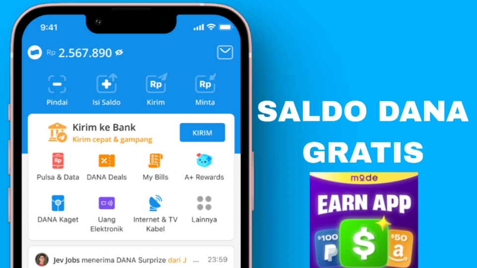 Cara Mudah Mendapatkan Saldo DANA Gratis dengan Earn Cash Reward