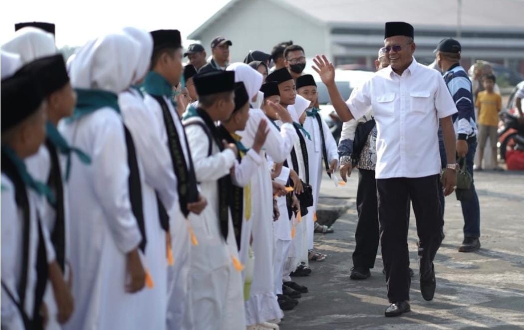400 Santri Prabumulih Dilepas Ikuti Tasyakuran Akbar BKPRMI Sumsel 2026