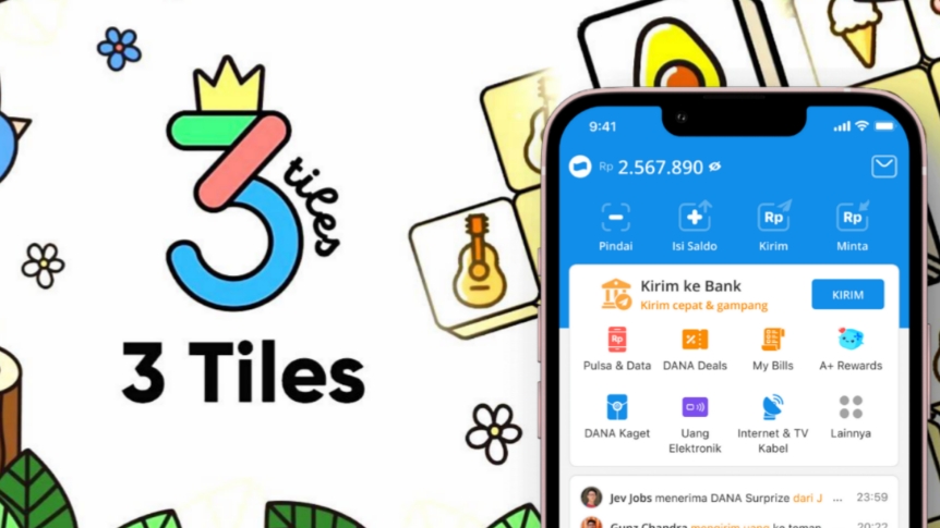 Cukup Main Puzzle, Saldo Dana Cair! Begini Cara Dapat Uang dari Happy Three Tiles