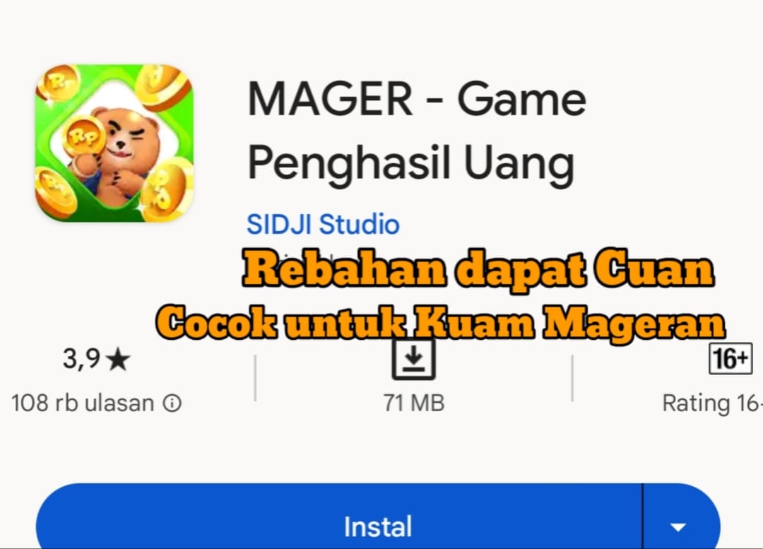 Rebahan dapat Cuan, Mainkan Mager Game Penghasil Saldo DANA Gratis Cocok untuk Kaum Mageran 