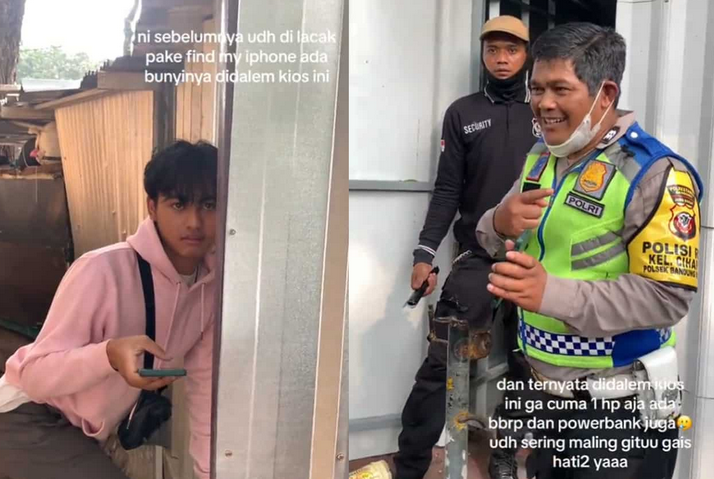 Viral di Tiktok, Pelaku Maling Iphone di Bandung di Grebek Usai Lokasinya Dilacak