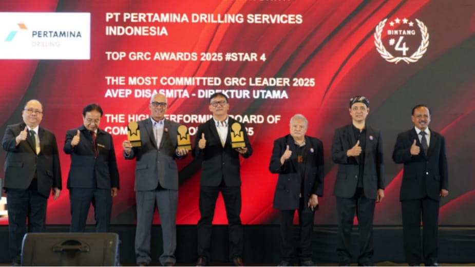 Pertamina Drilling Borong 3 Penghargaan di TOP GRC Awards 2025