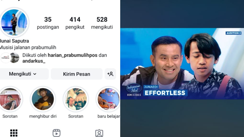 Raih Golden Ticket Indonesian Idol, Instagram Junaidi Dicari Netizen: Untung Sudah Follow