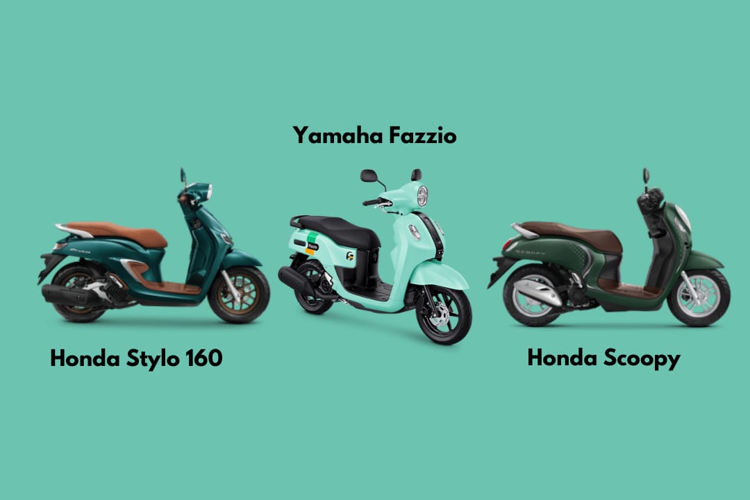 Mana Pilihan Motor Classic Kamu? Yamaha Fazzio, Honda Scoopy atau Honda Stylo 160, Ini Speknya