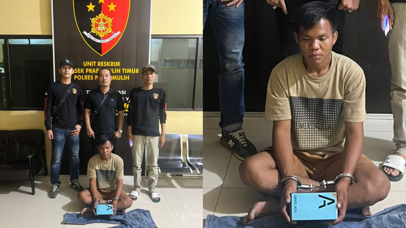 Polsek Prabumulih Timur Gagalkan Pencurian Handphone, Tersangka Ditangkap Berkat Rekaman CCTV