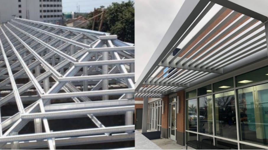 Rangka Kanopi Tahan Lama: Perbandingan Besi Hollow dan Baja Ringan