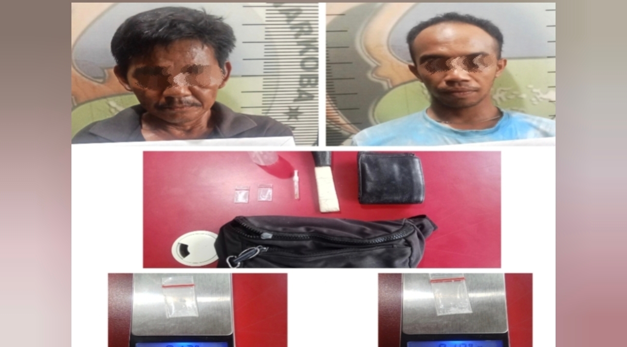Polisi Gerebek Kebun di Prabumulih, Dua Pelaku Sabu dan Sajam Diamankan
