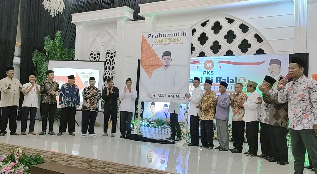 Mantap Maju Pilkada Prabumulih, PKS Deklarasikan H Mat Amin dengan Tagline MANTAP 